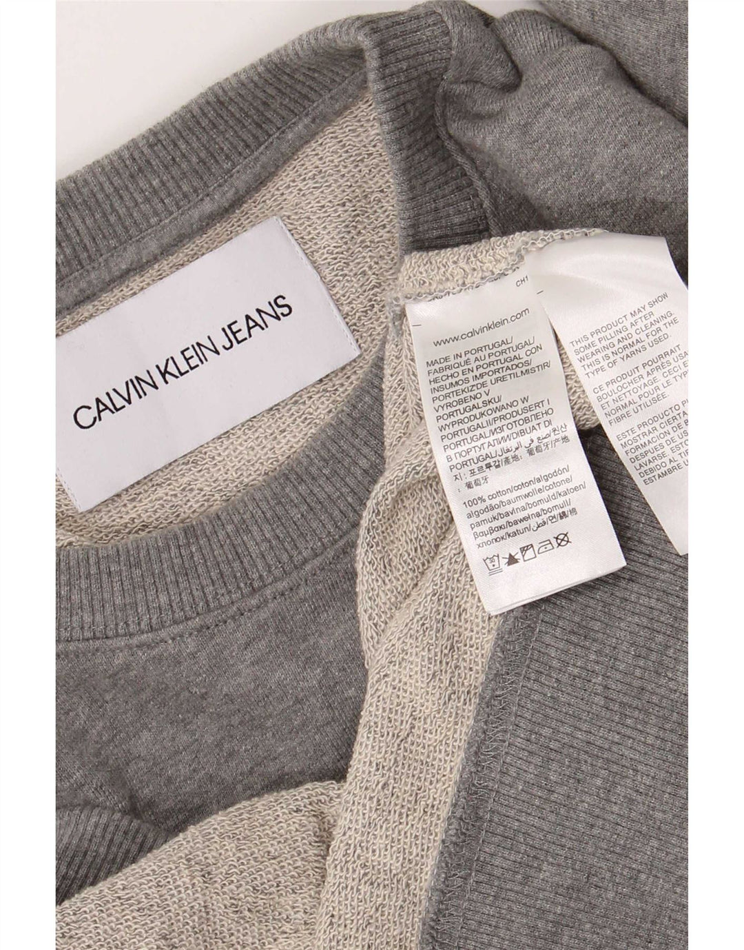 Calvin Klein Jeans muška trenirka s grafičkim motivima Srednje sivi pamuk