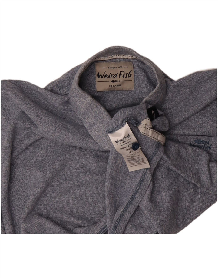 WEIRD FISH Muška polo majica 2XL plavi pamuk