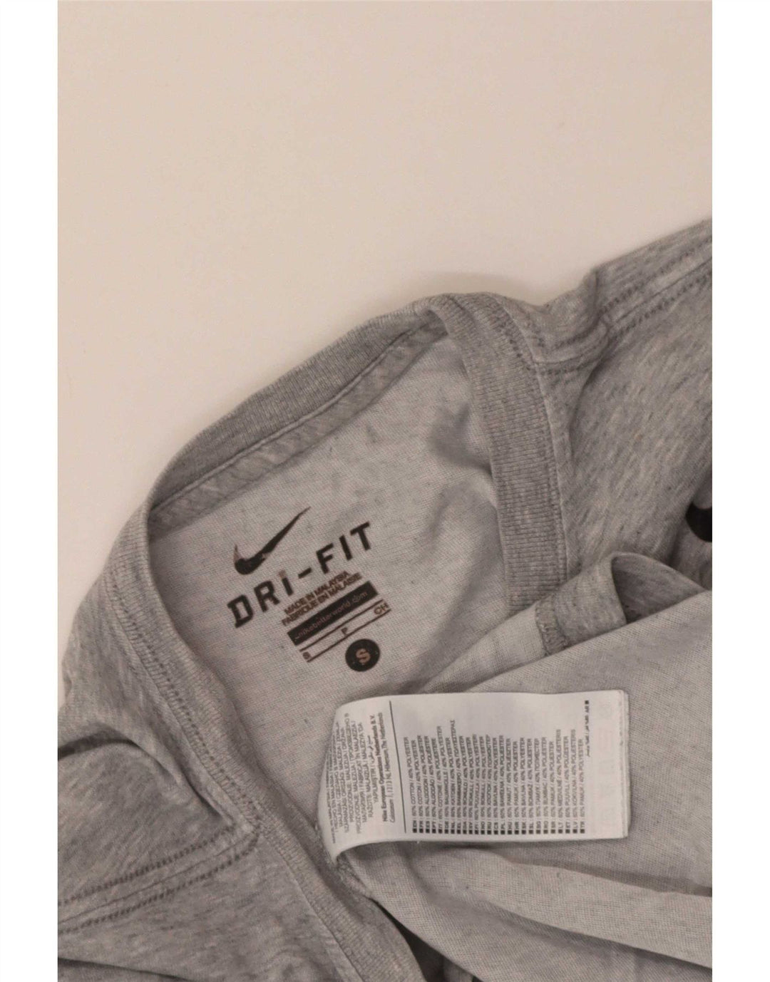 Nike Dri Fit majica kratkih rukava, mali sivi pamuk
