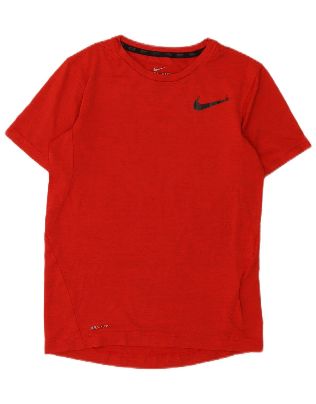 Nike Boys Dri Fit T-Shirt Top 10-11 Years Medium Red Flecked Poliester