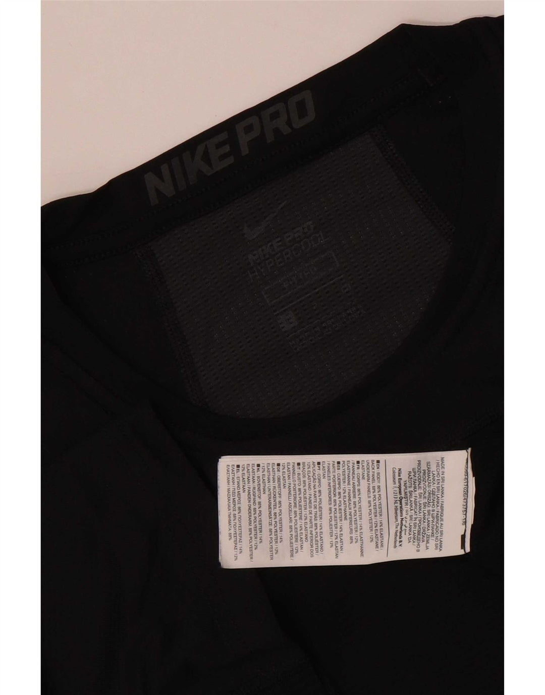 Nike Dri Fit grafički gornji dio mali crni geometrijski poliester