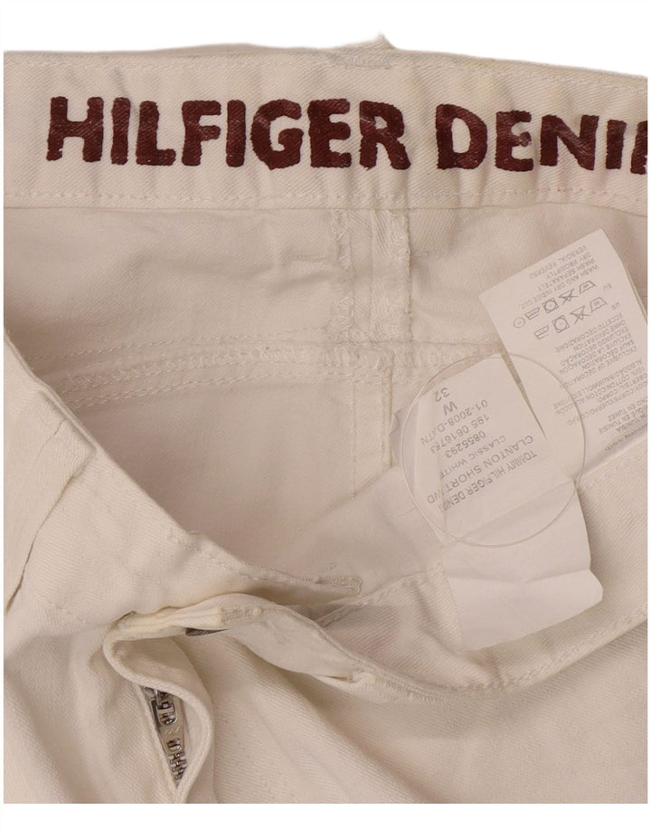 Tommy Hilfiger muške traper kratke hlače W32 Srednje bijeli pamuk