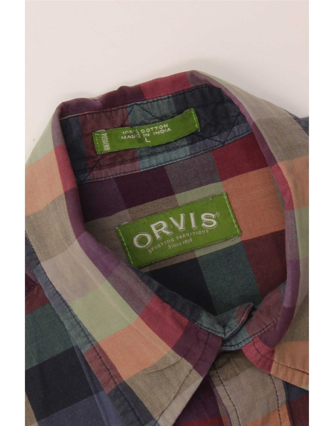Velika ženska košulja kratkih rukava Orvis, pamuk od gingham boje
