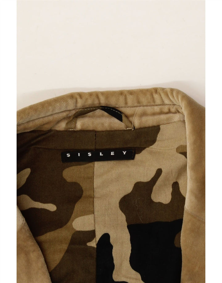 SISLEY Mens 2 Button Blazer Jacket UK 38 Medium Beige Vintage Sisley and Second-Hand Sisley from Messina Hembry 