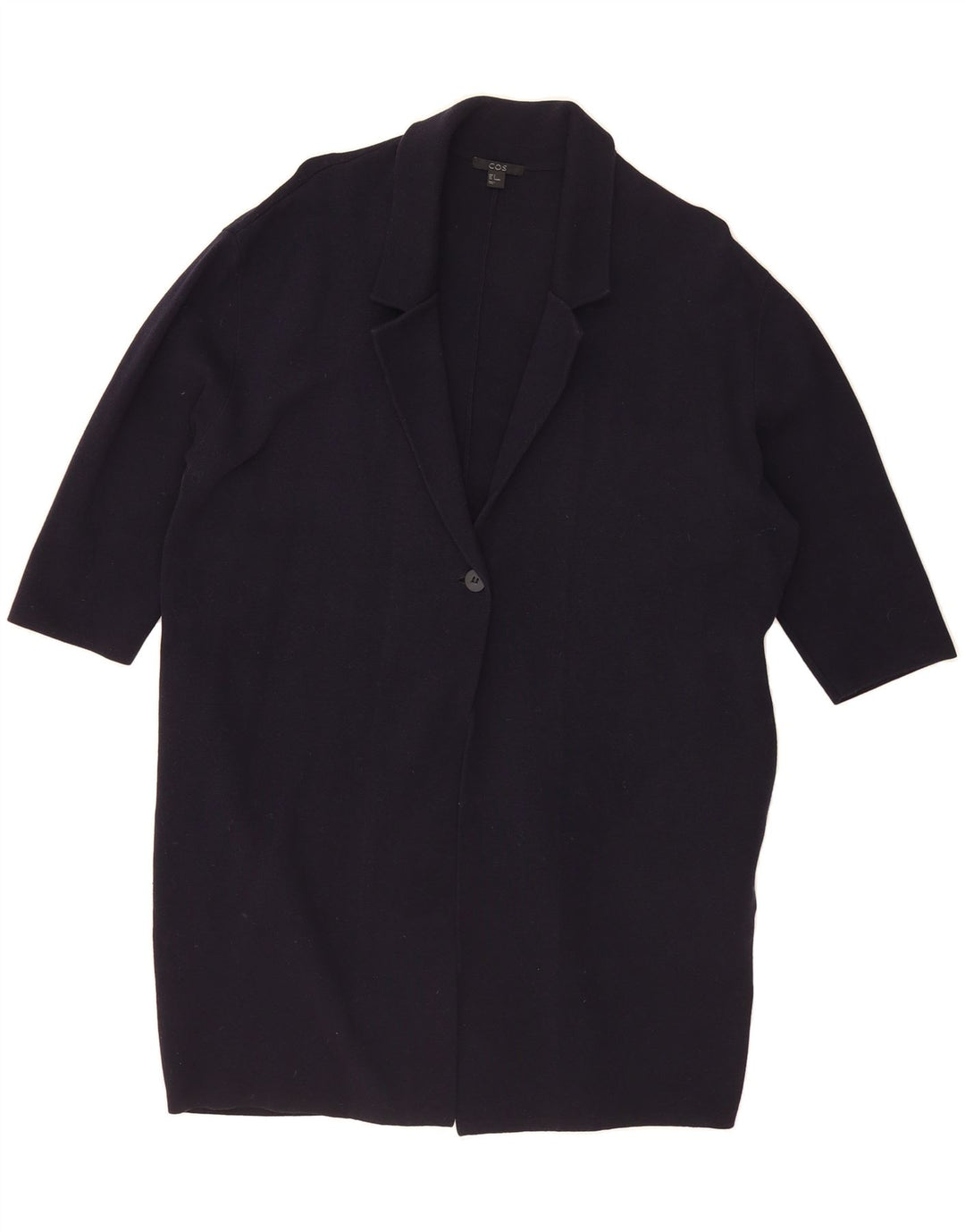 COS Womens Longline Oversized Cardigan Sweater UK 10 Small Navy Blue Vintage Cos and Second-Hand Cos from Messina Hembry 