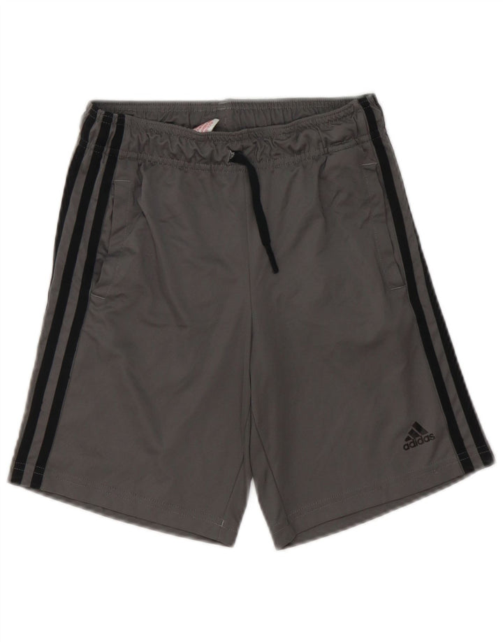 ADIDAS Aeroready sportske kratke hlače za dječake 9-10 godina, sivi poliester