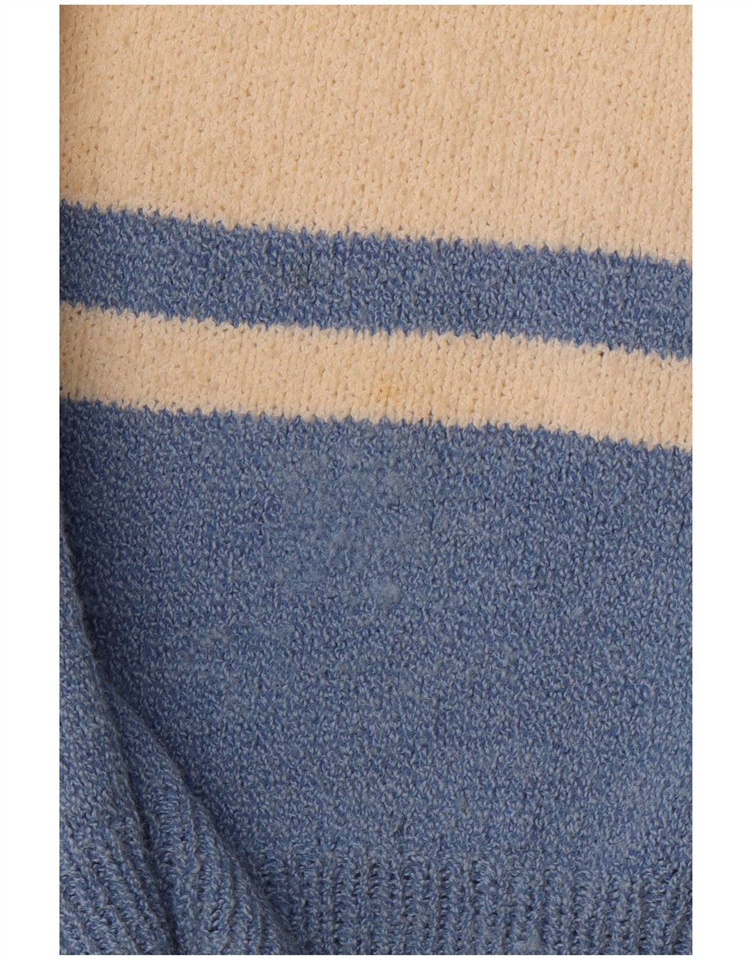 VINTAGE muški džemper s V-izrezom, velika plava boja