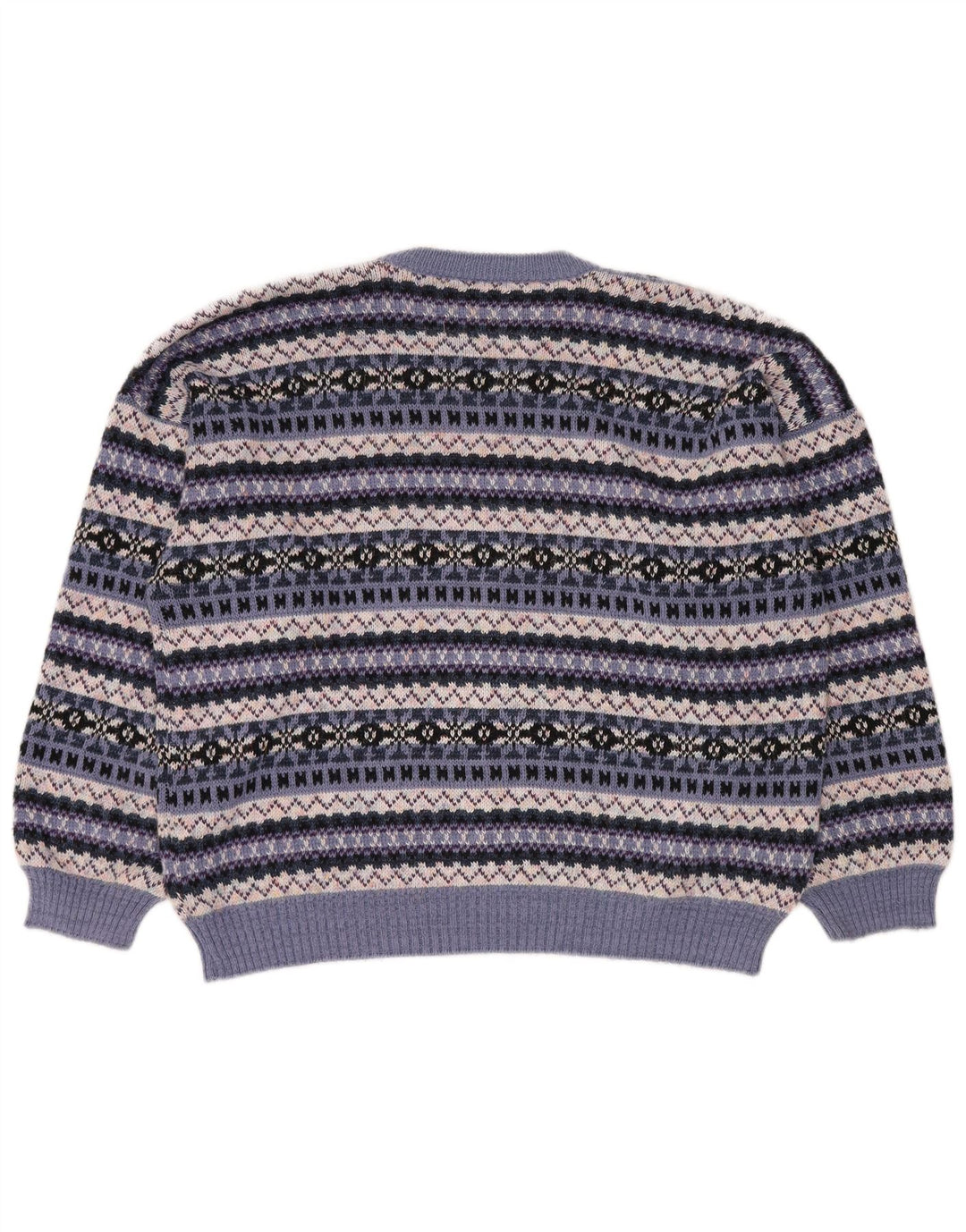 Vintage ženski džemper s okruglim izrezom UK 18 XL Višebojni Fair Isle