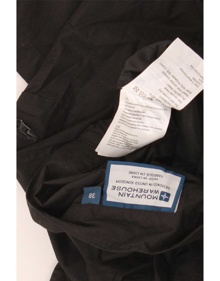 Mountain Warehouse muške ravne kargo hlače W38 L29 crni poliester