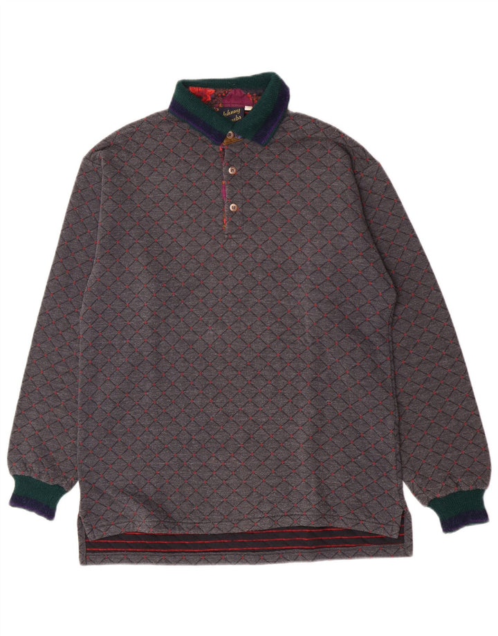 Johnny Lambs muška polo majica za ragbi IT 50 srednje siva Argyle/Diamond