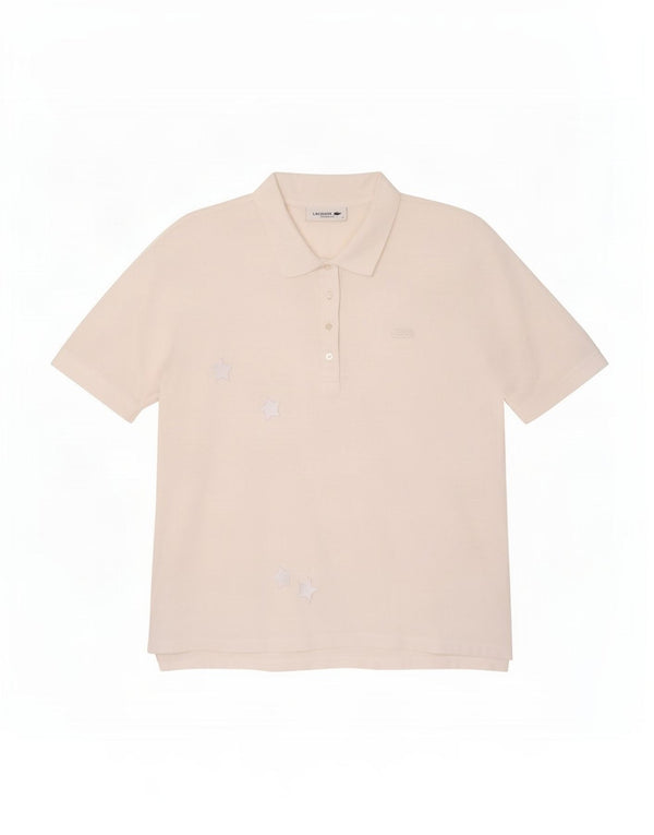 Lacoste ženska polo majica opuštenog kroja UK 14 Srednje bijeli pamuk