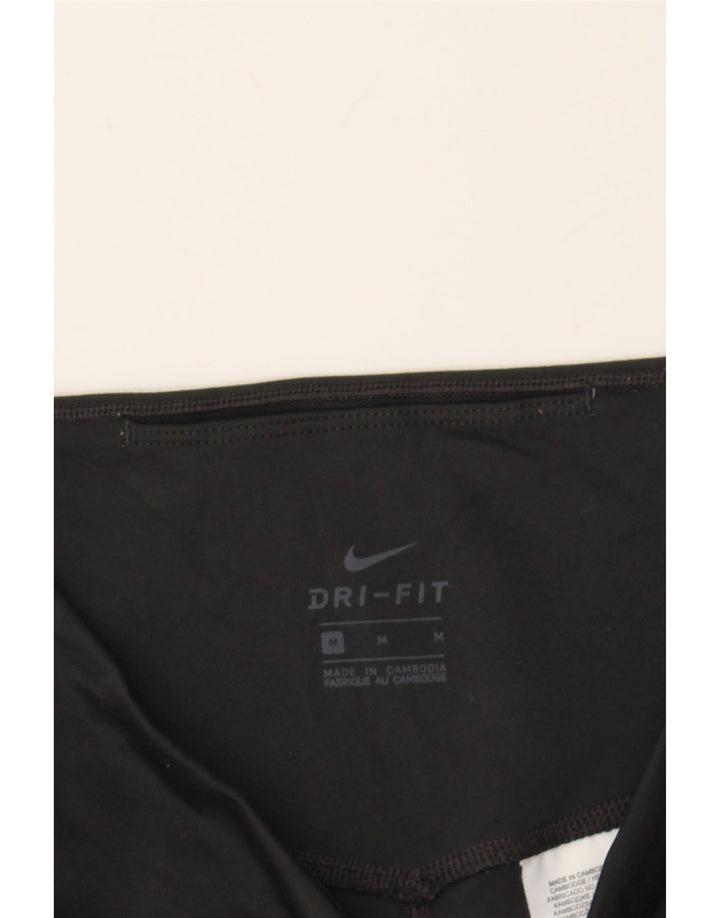 NIKE Womens Leggings UK 10 Medium  Black Polyester Vintage Nike and Second-Hand Nike from Messina Hembry 