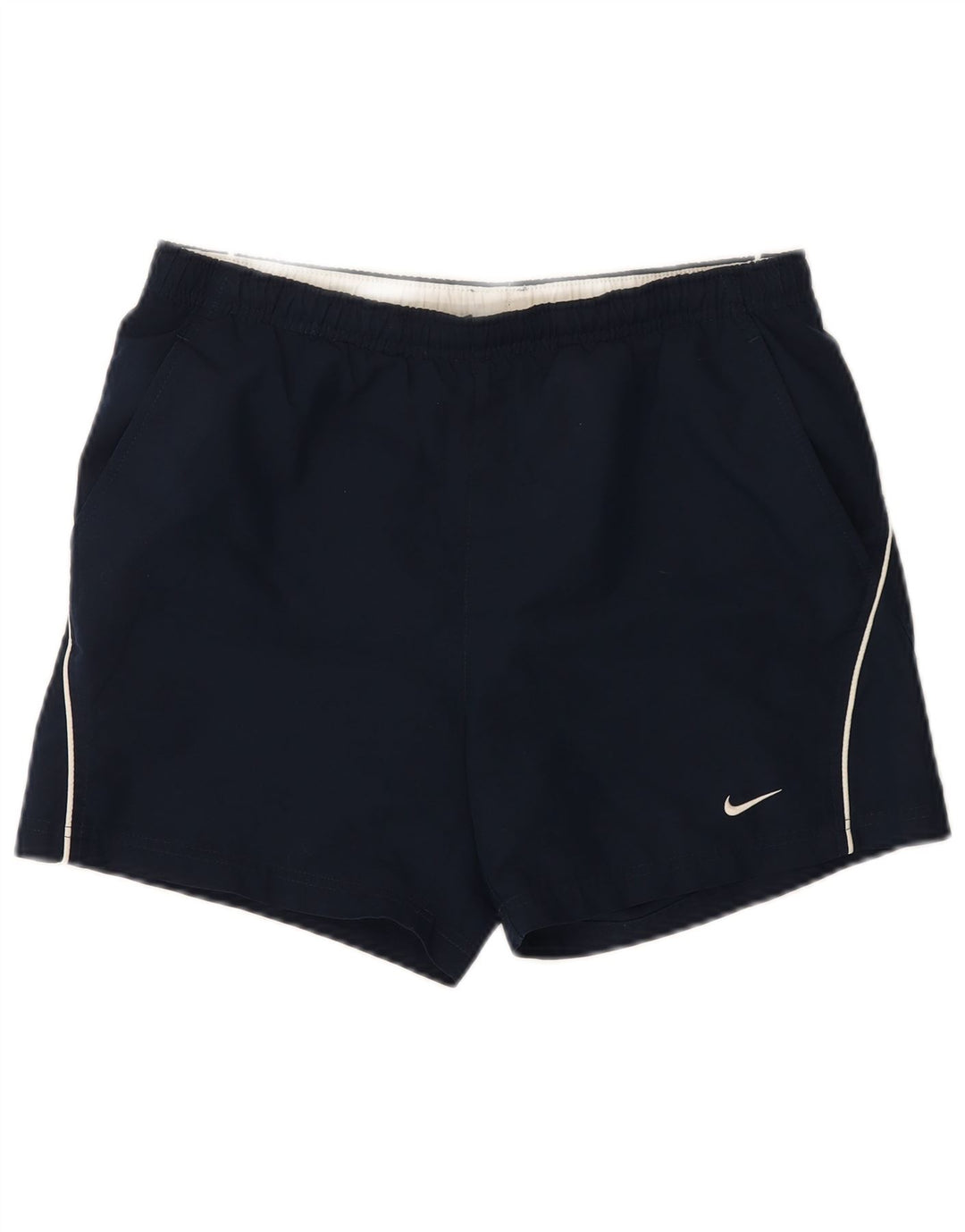 NIKE Mens Sport Shorts Small  Navy Blue Polyester