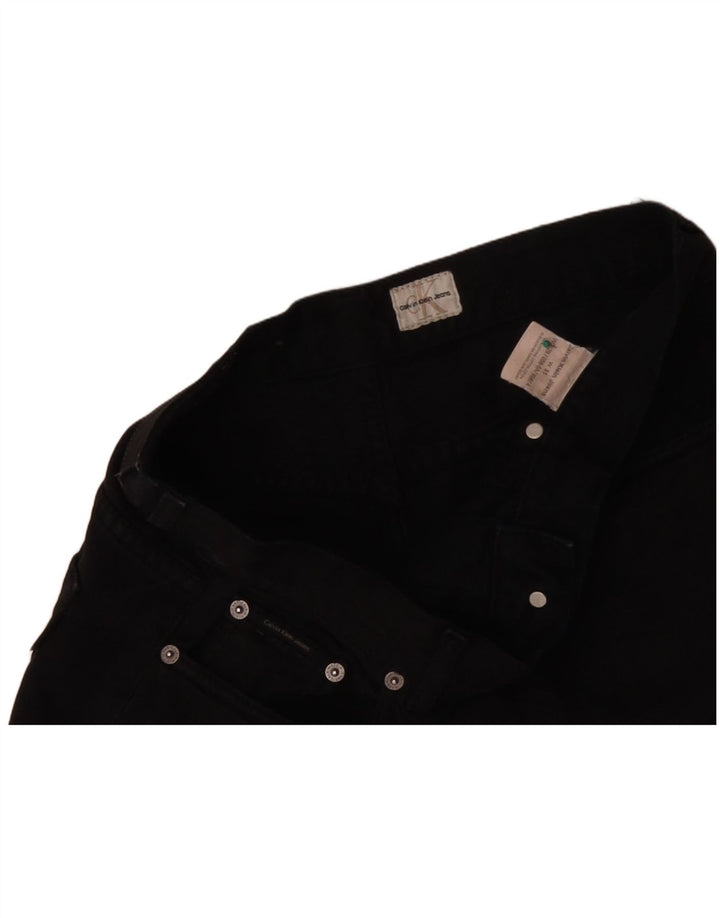 CALVIN KLEIN Muške traper kratke hlače W31 Srednje crni pamuk