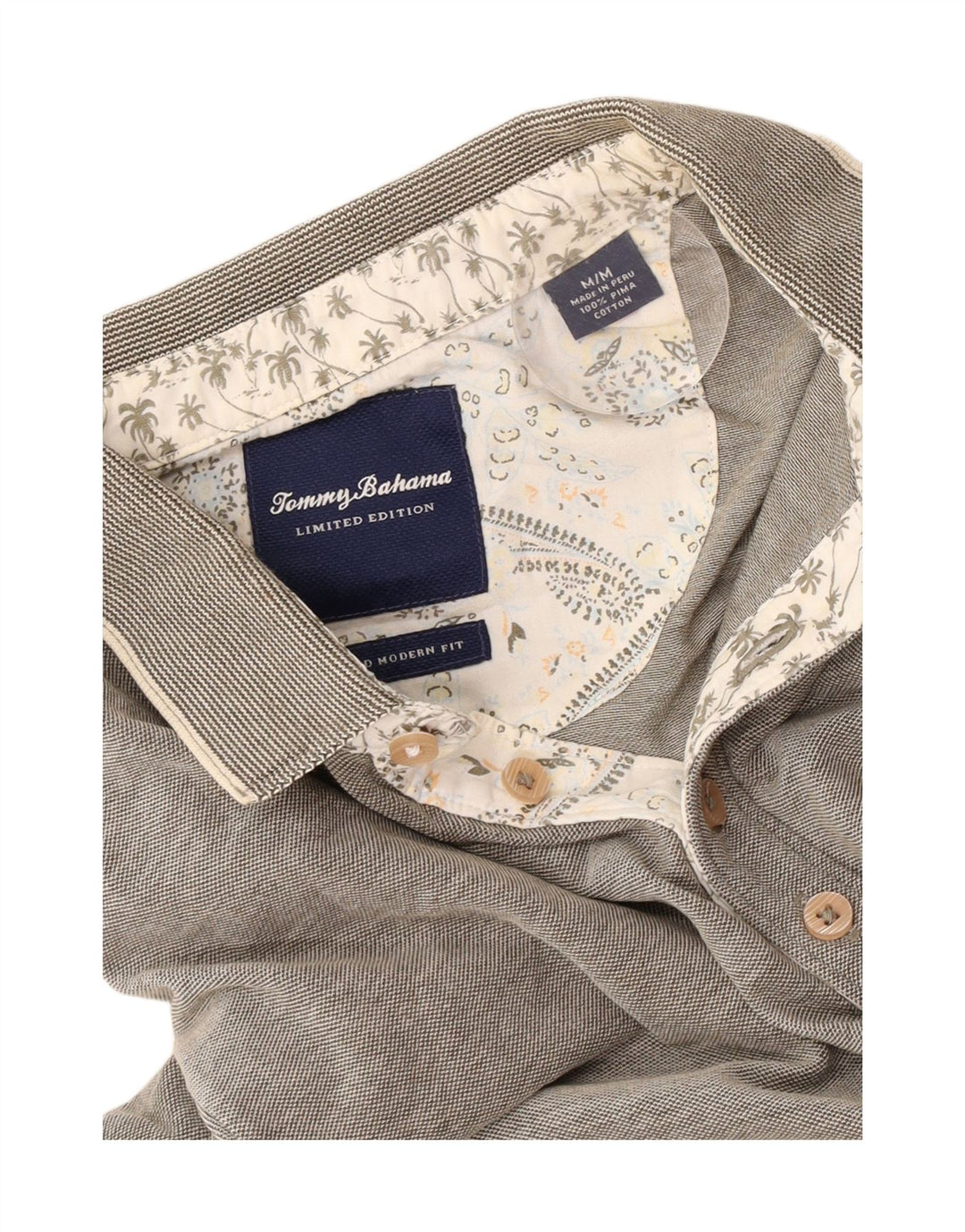 Tommy Bahama muška moderna polo majica srednje sive boje od pamuka