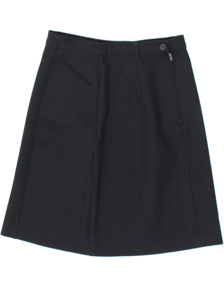 BENETTON Womens A-Line Skirt IT 42 Medium W30 Navy Blue Polyester Vintage Benetton and Second-Hand Benetton from Messina Hembry 