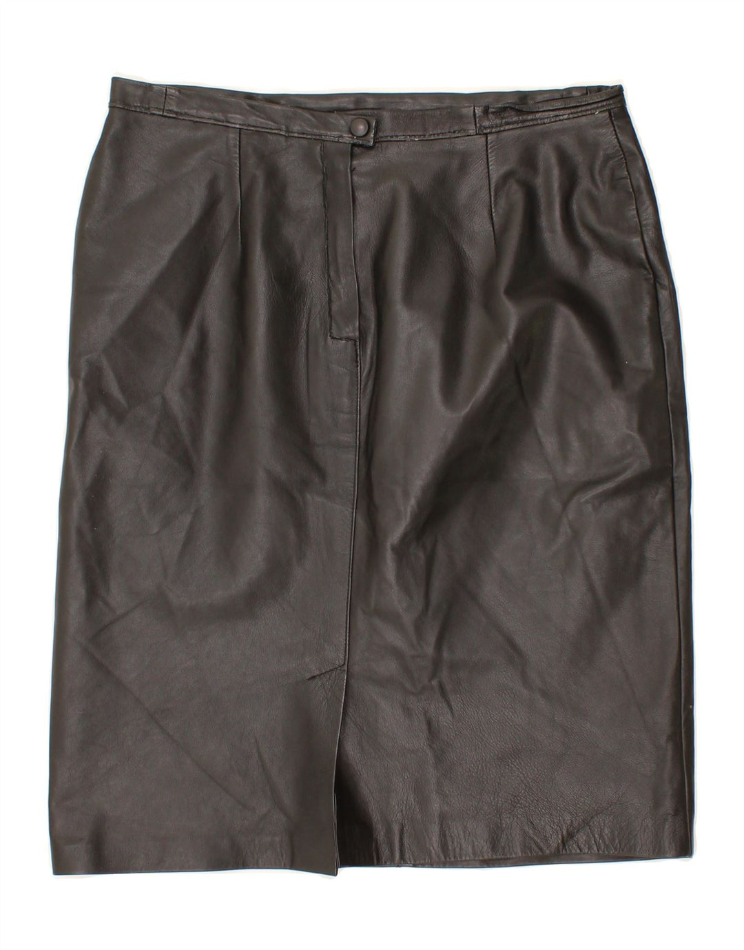 VINTAGE Womens Leather Skirt W32 Large Black Vintage Vintage and Second-Hand Vintage from Messina Hembry 