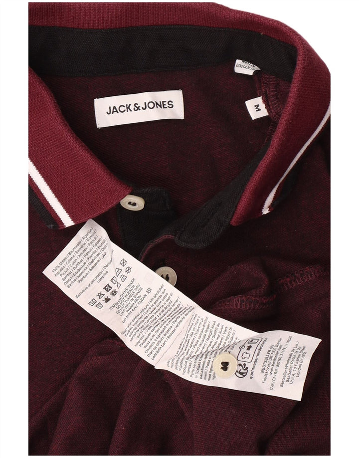 Jack & Jones muška polo majica kratkih rukava Srednja bordo pamučna klasika