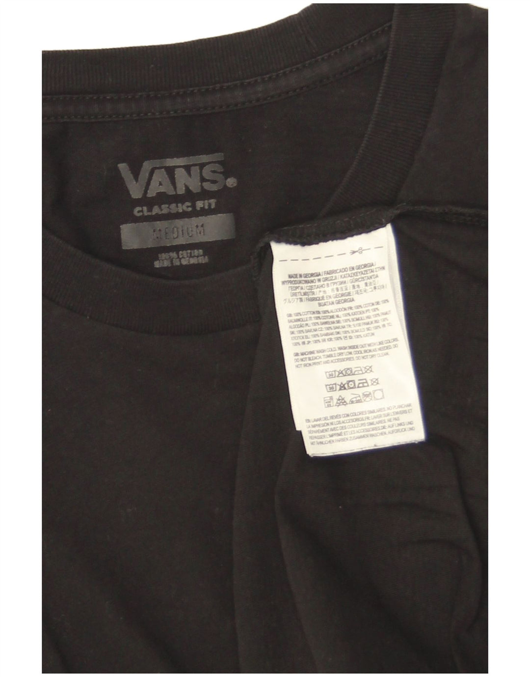 Vans muška klasična majica kratkih rukava Srednji crni pamuk