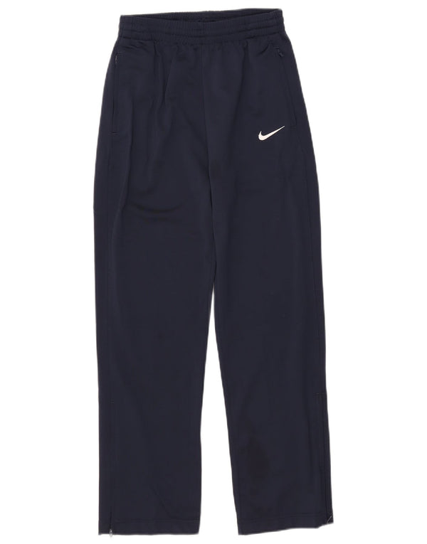 Nike Boys Tracksuit Trousers 10-11 Years Medium Navy Blue Polyester