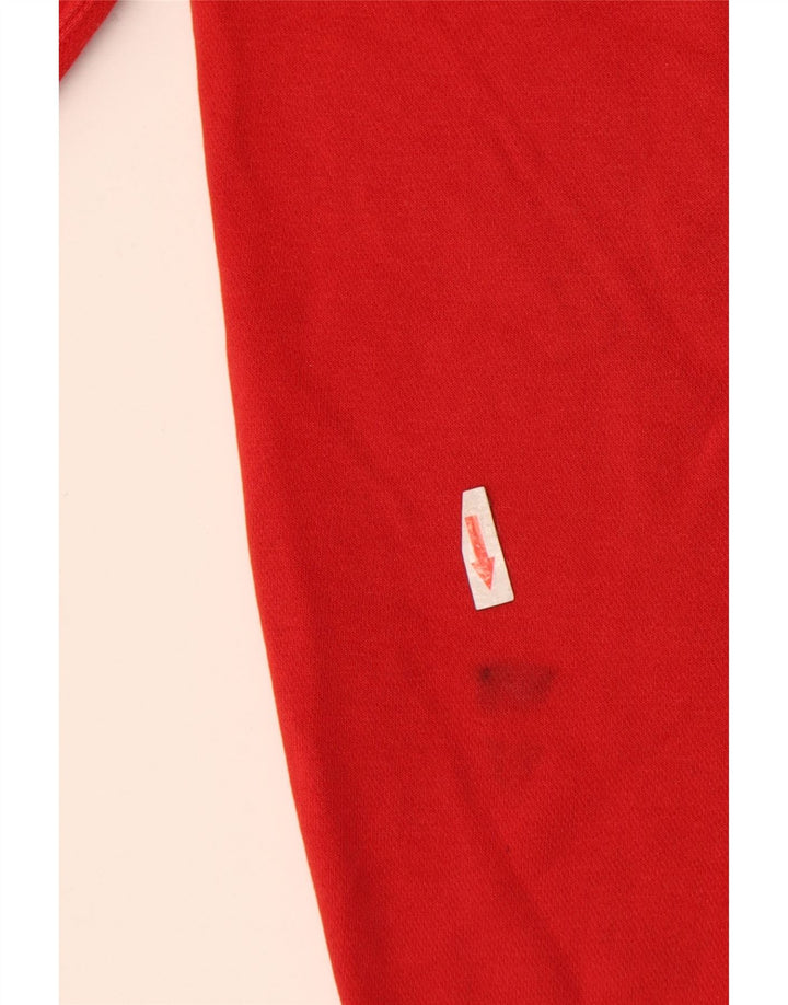 Nike muška majica s kapuljačom srednje crvene boje od pamuka