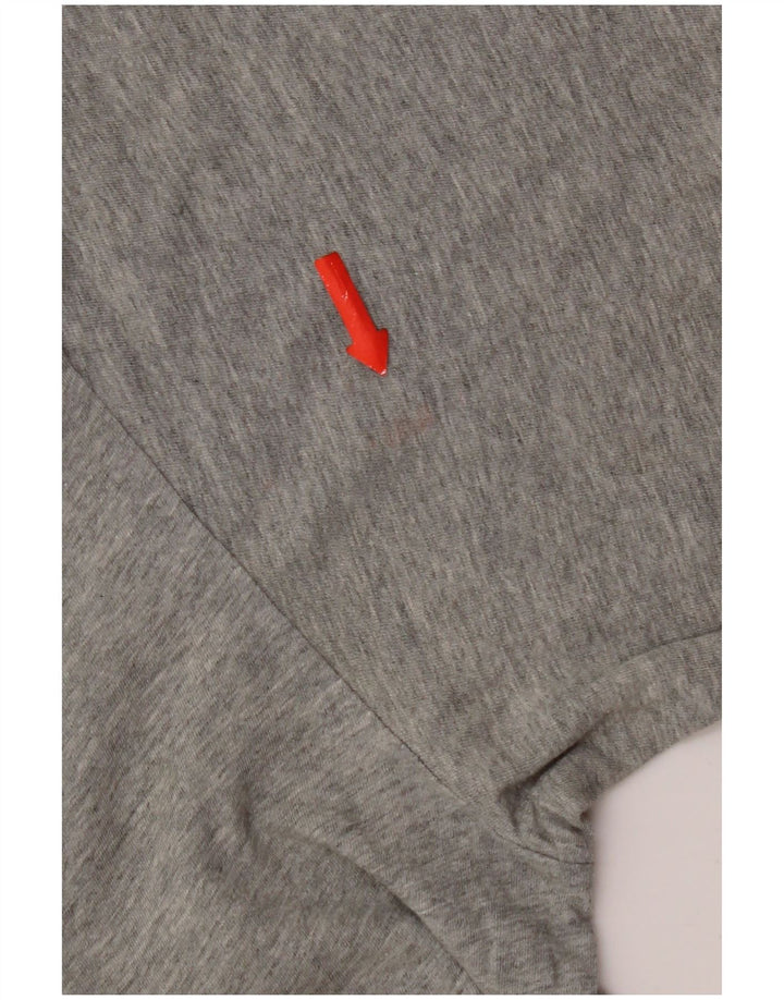 Quiksilver Mens Regular Fit Graphic T-Shirt Top Medium Grey Cotton