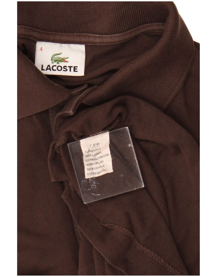 Lacoste muška polo majica veličine 4, srednje smeđi pamuk