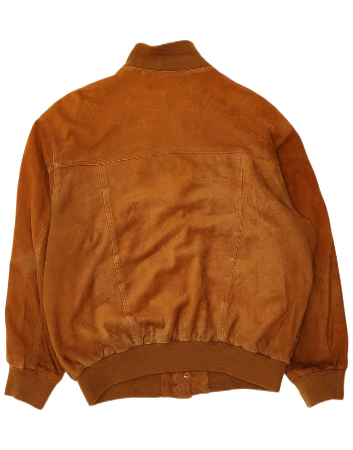 Vintage muška bomber jakna od brušene kože IT 54 2XL bež