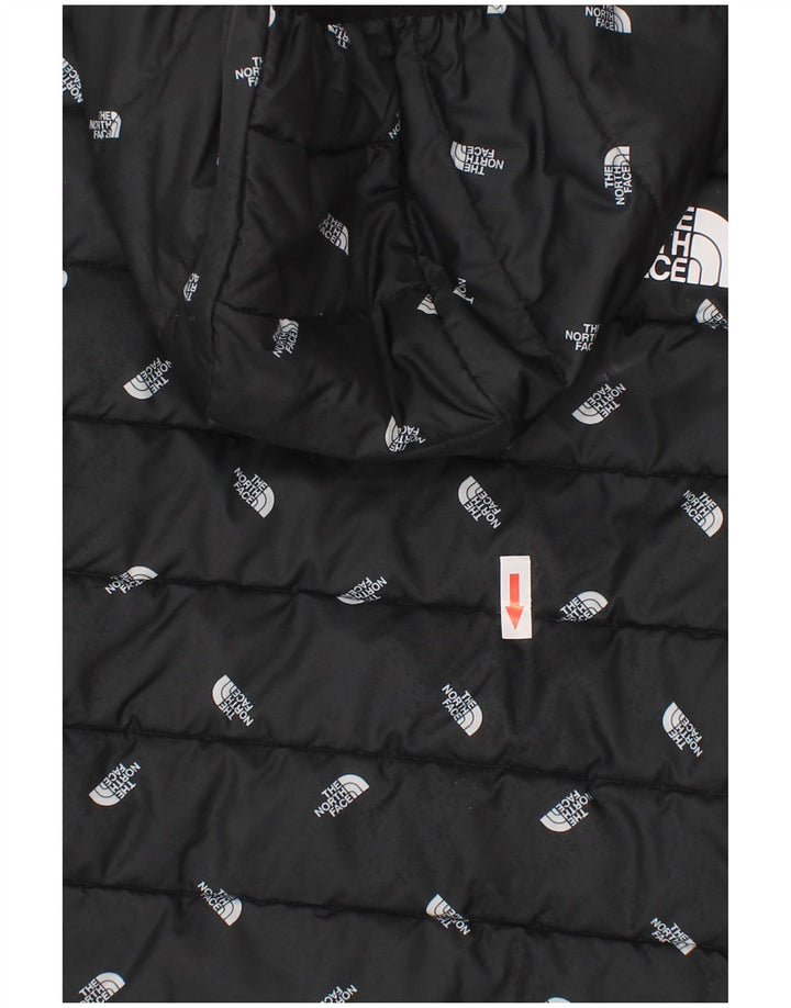 Podstavljena jakna s kapuljačom North Face Boys Graphic 9-10 godina srednje crna