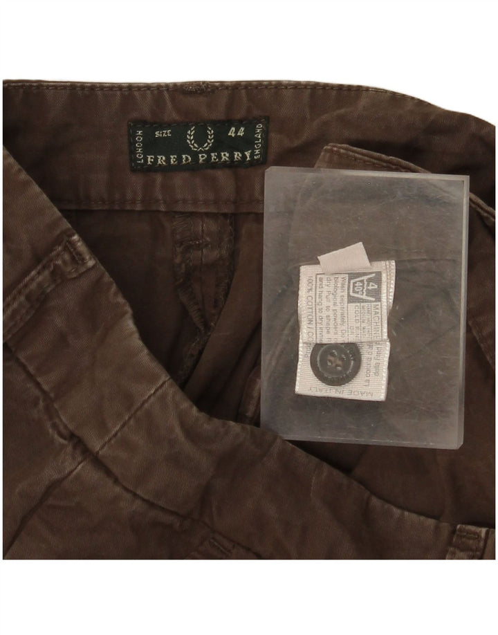 FRED PERRY Ženske chino kratke hlače IT 44 srednje W29 smeđi pamuk