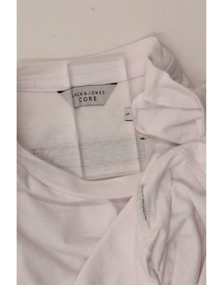 Jack & Jones muška majica dugih rukava s grafikama, mala bijela
