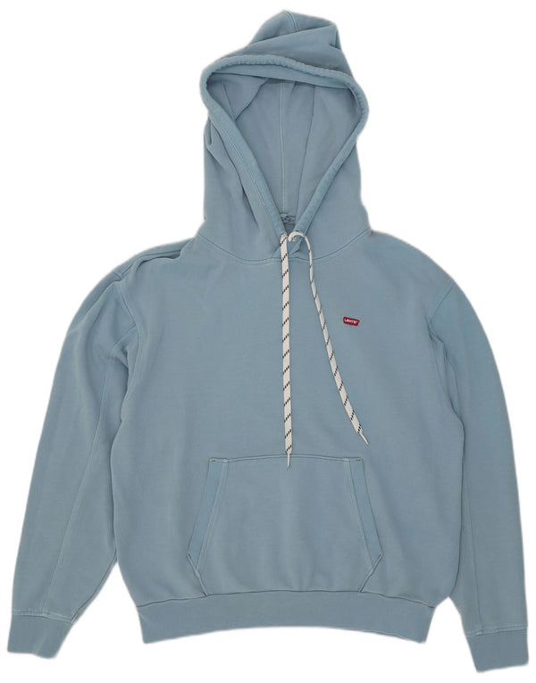 Levi's muška majica s kapuljačom, mali plavi pamuk