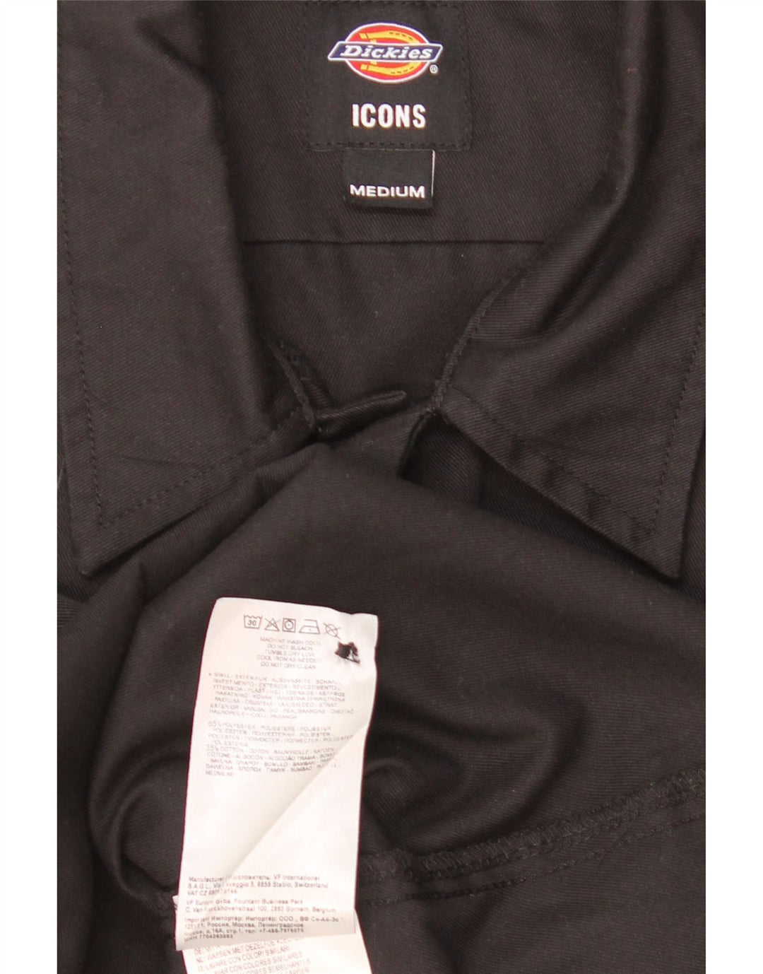 Dickies muška košulja kratkih rukava Srednji crni poliester