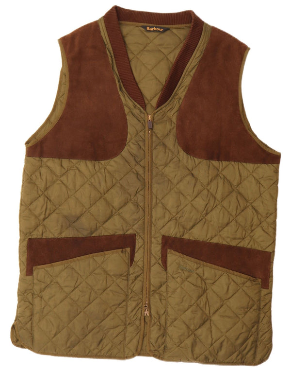Barbour muška prošivena jakna UK 42 XL kaki poliamid u boji