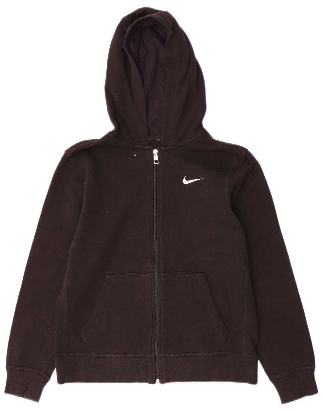 Nike ženski pulover s kapuljačom s patentnim zatvaračem UK 12 srednje crne boje