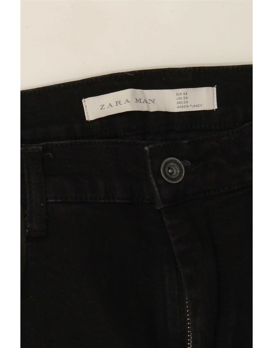 Zara muške uske traperice EU 44 Large W34 L29 crne