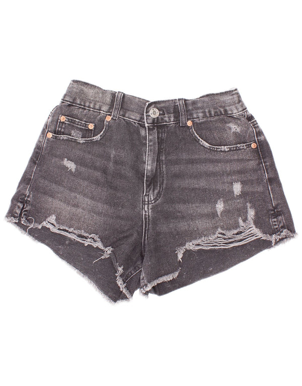 Kratke traper hlače Zara Girls 13-14 godina W26 sivi pamuk