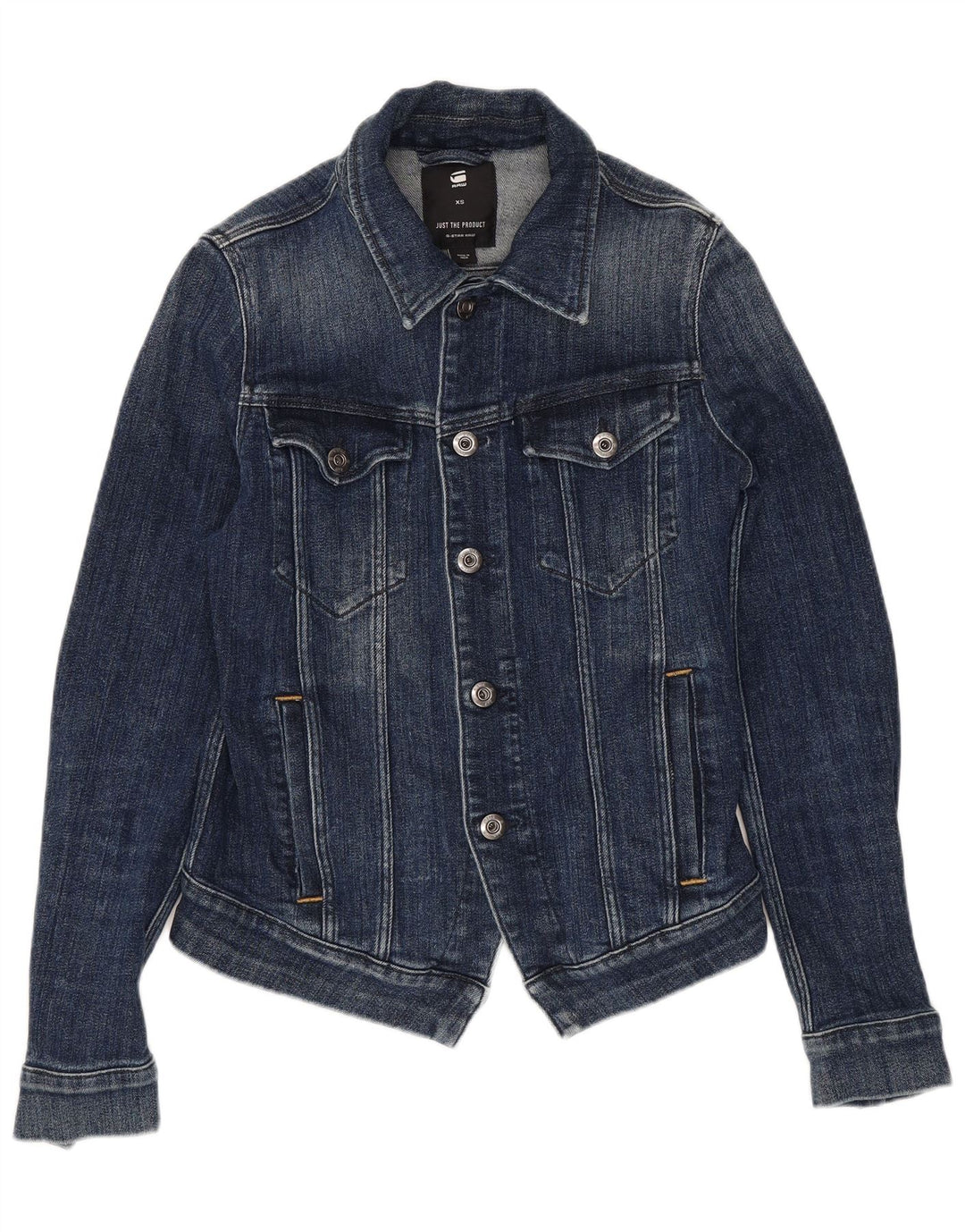 G-STAR ženska jakna od kratkog trapera UK 6 XS tamnoplavi pamuk