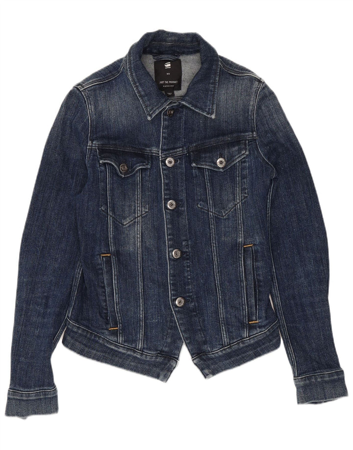 G-STAR ženska jakna od kratkog trapera UK 6 XS tamnoplavi pamuk