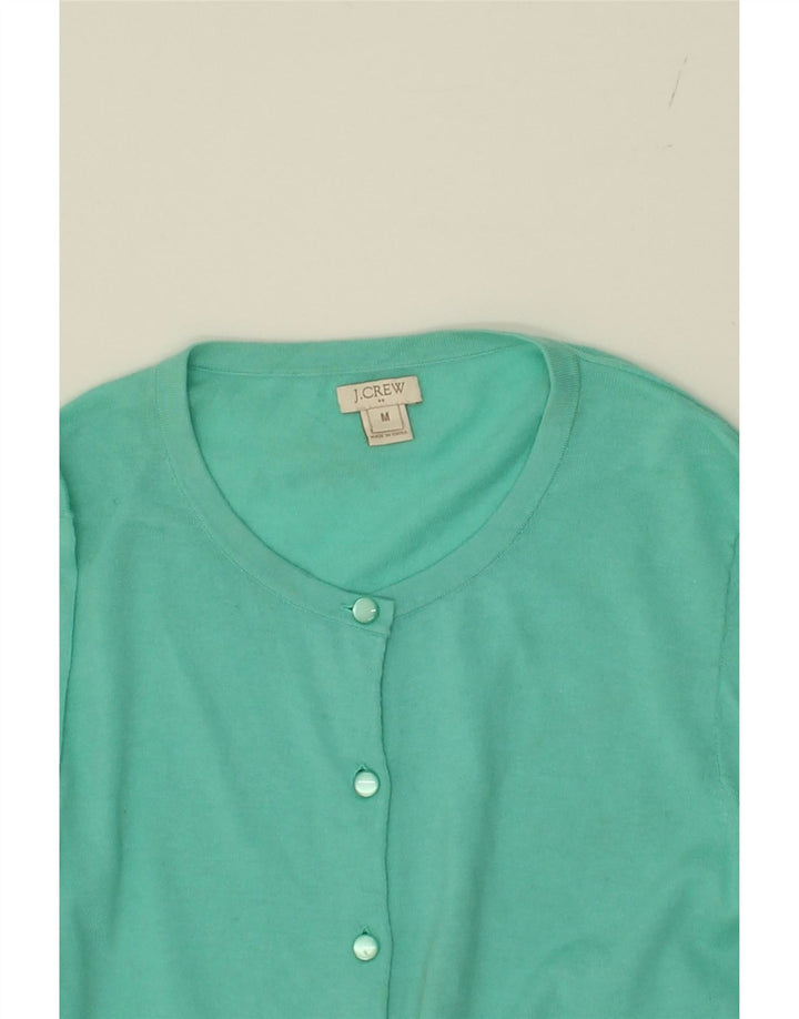 J. CREW Womens Cardigan Sweater UK 12 Medium Turquoise Cotton Vintage J. Crew and Second-Hand J. Crew from Messina Hembry 