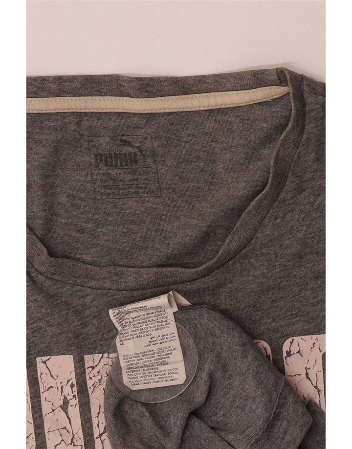 Puma muška majica s grafičkim motivima, mali sivi pamuk