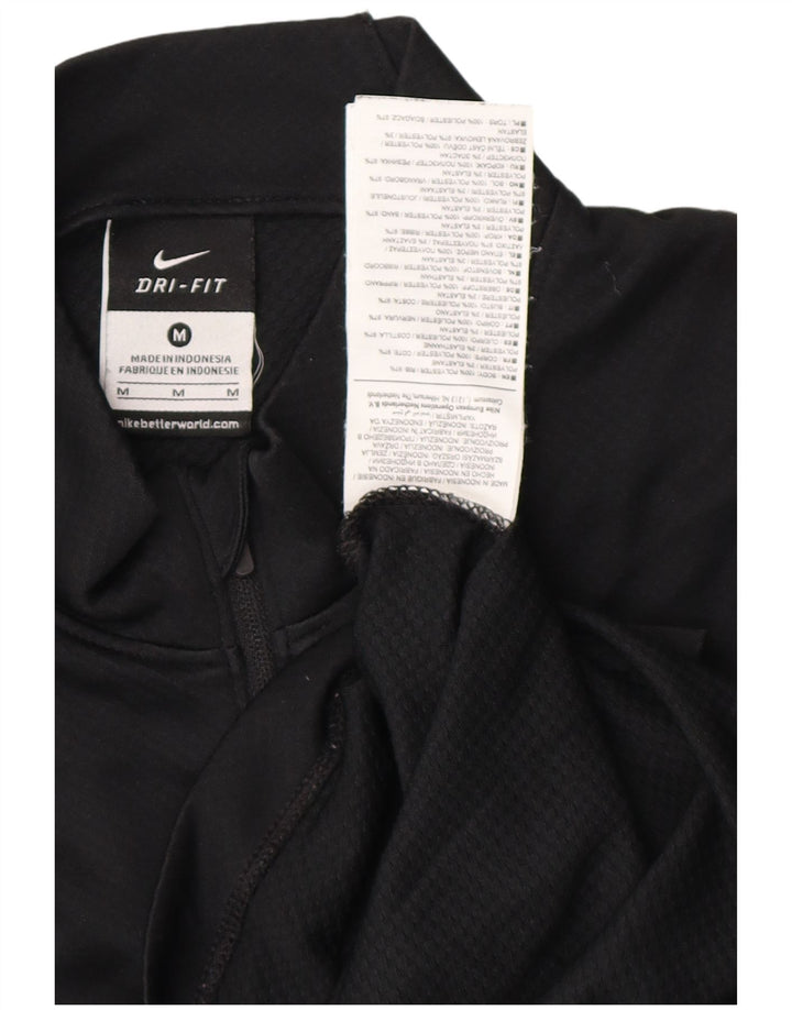 Nike Muška pulover trenirka s patentnim izrezom, srednja sportska crna poliester