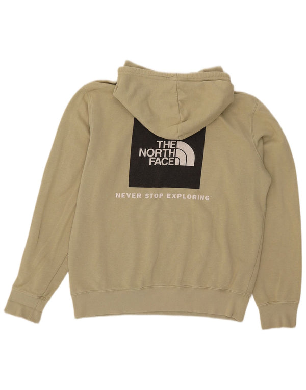 The North Face muška majica s kapuljačom Srednje zeleni pamuk