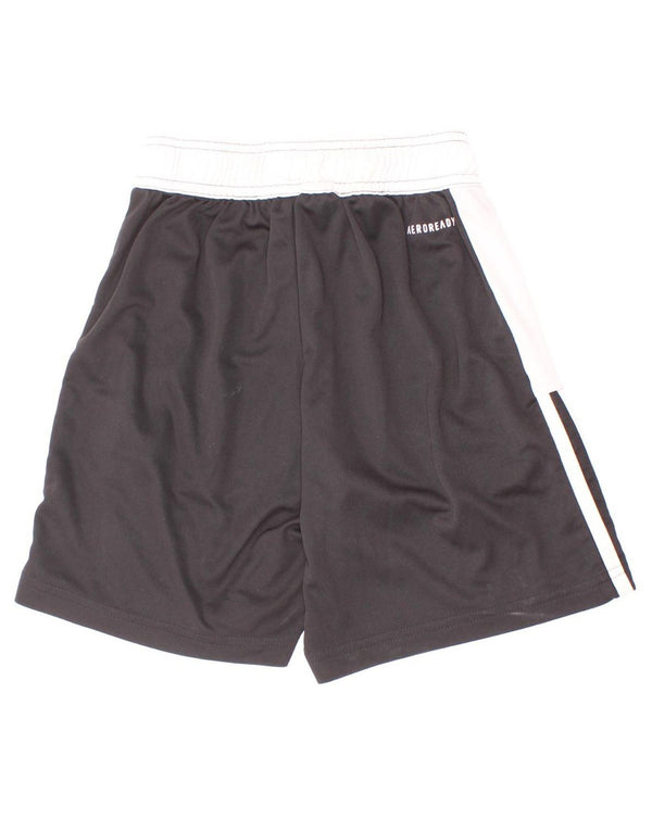 Adidas Boys Aeroready Sport Shorts 9-10 Years Black Colourblock Poliester