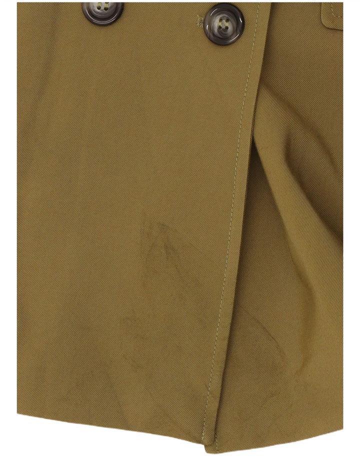 Anna Molinari Ženska jakna s dvostrukim kopčanjem UK 10 Mala kaki boja
