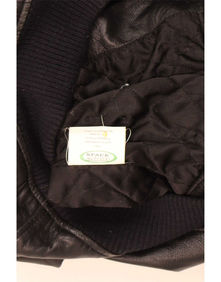 Vintage muška kožna jakna UK 38 srednje crna