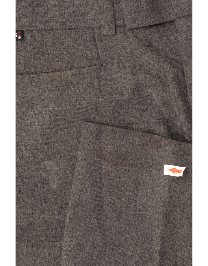 Guess muške hlače ravnog odijela W32 L30 sivi poliester