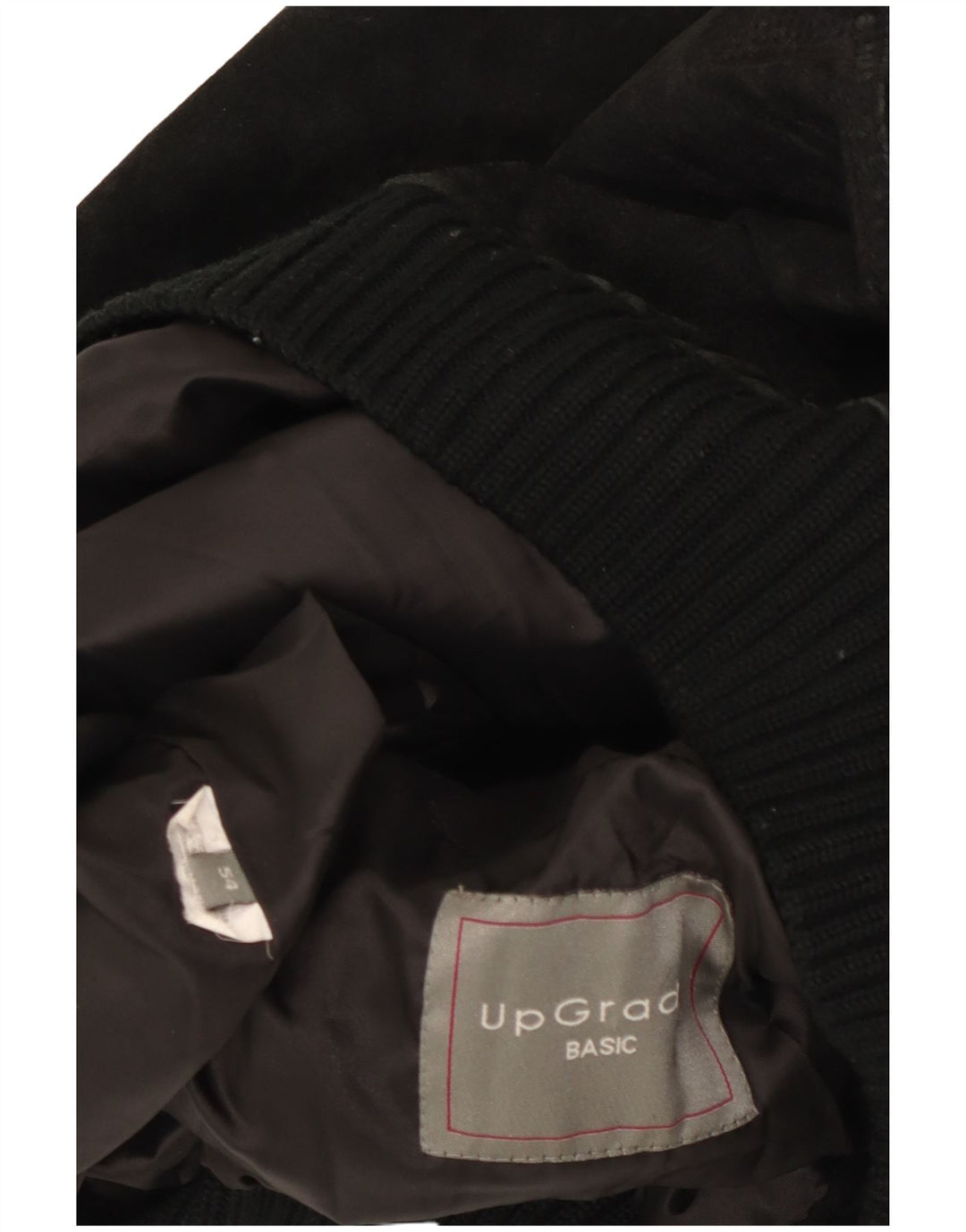 Vintage muška bomber jakna od brušene kože IT 54 2XL crna