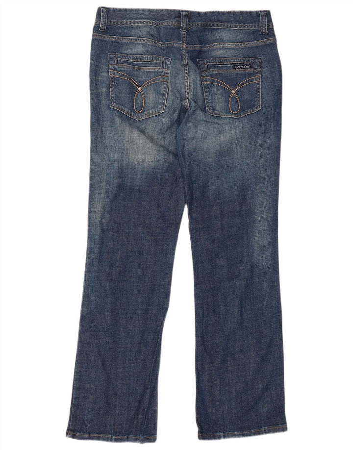 CALVIN KLEIN Ženske Bootcut traperice US 14 XL W34 L31 Plavi pamuk