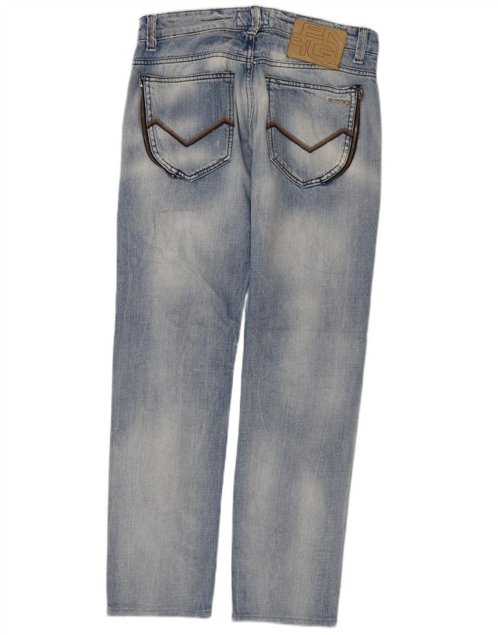 ENERGIE Womens Distressed Straight Jeans W31 L30 Blue Cotton